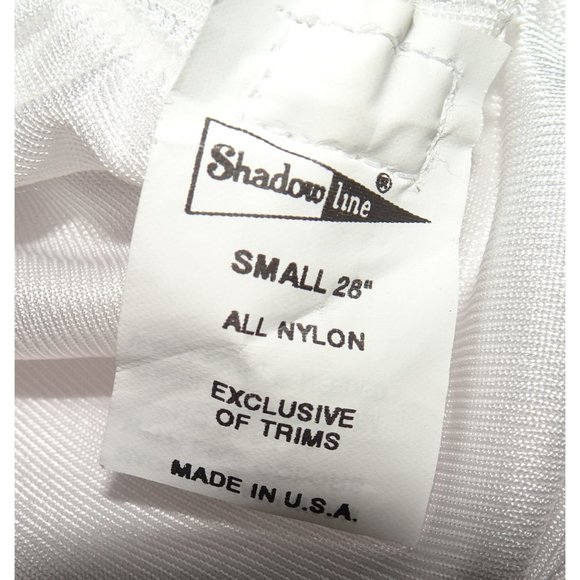 Vintage White Shadowline Half Slip S pinup retro undergarment lace slip skirt - Picture 10 of 10